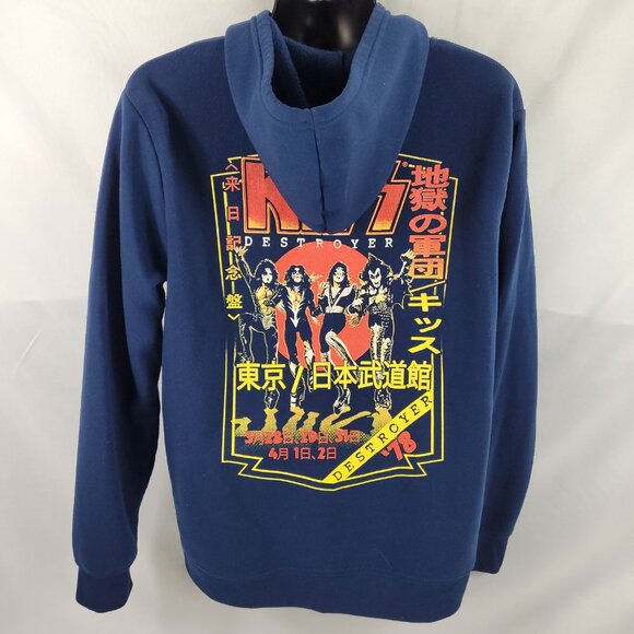 Kiss Destroyer 1978 Japan Hoodie Hooded Sweatshirt Mens size Large - Picture 2 of 3